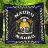 Nauru Polynesian Quilt White Love Style J11 Quilt  Quilt